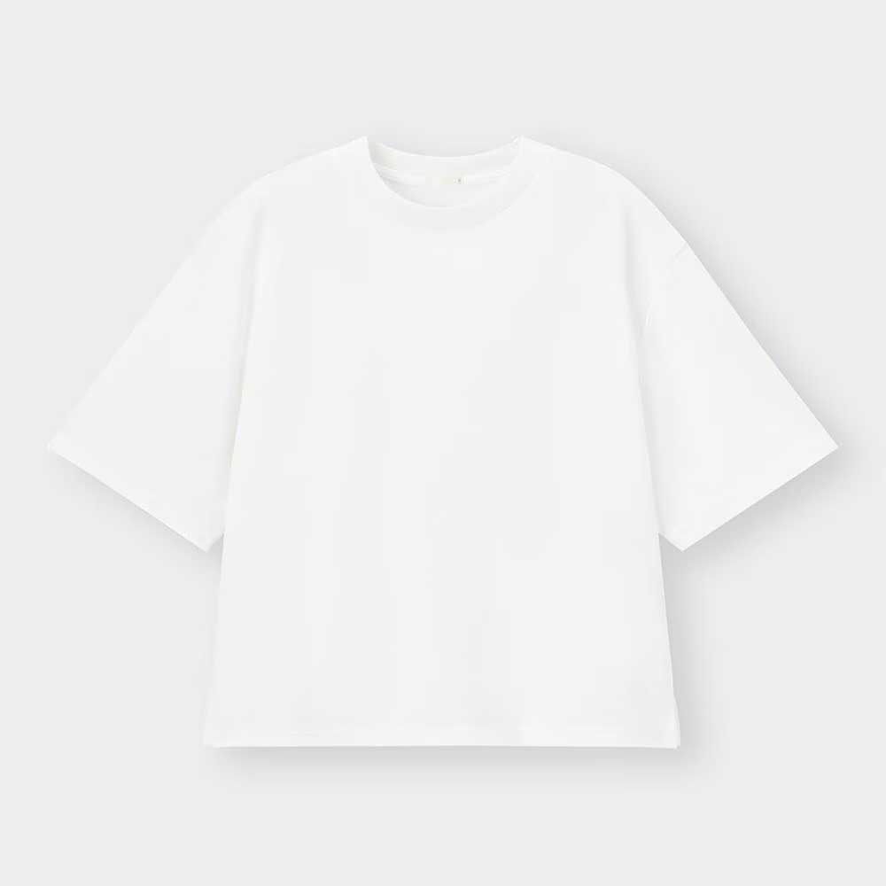 骨格ナチュラル,Tシャツ,GU,ドライワイドT