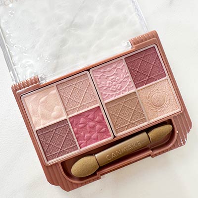 ブルベ冬,アイシャドウ,キャンメイク_プティパレットアイズ_マットタイプ_M02_ロマンティックフォグ