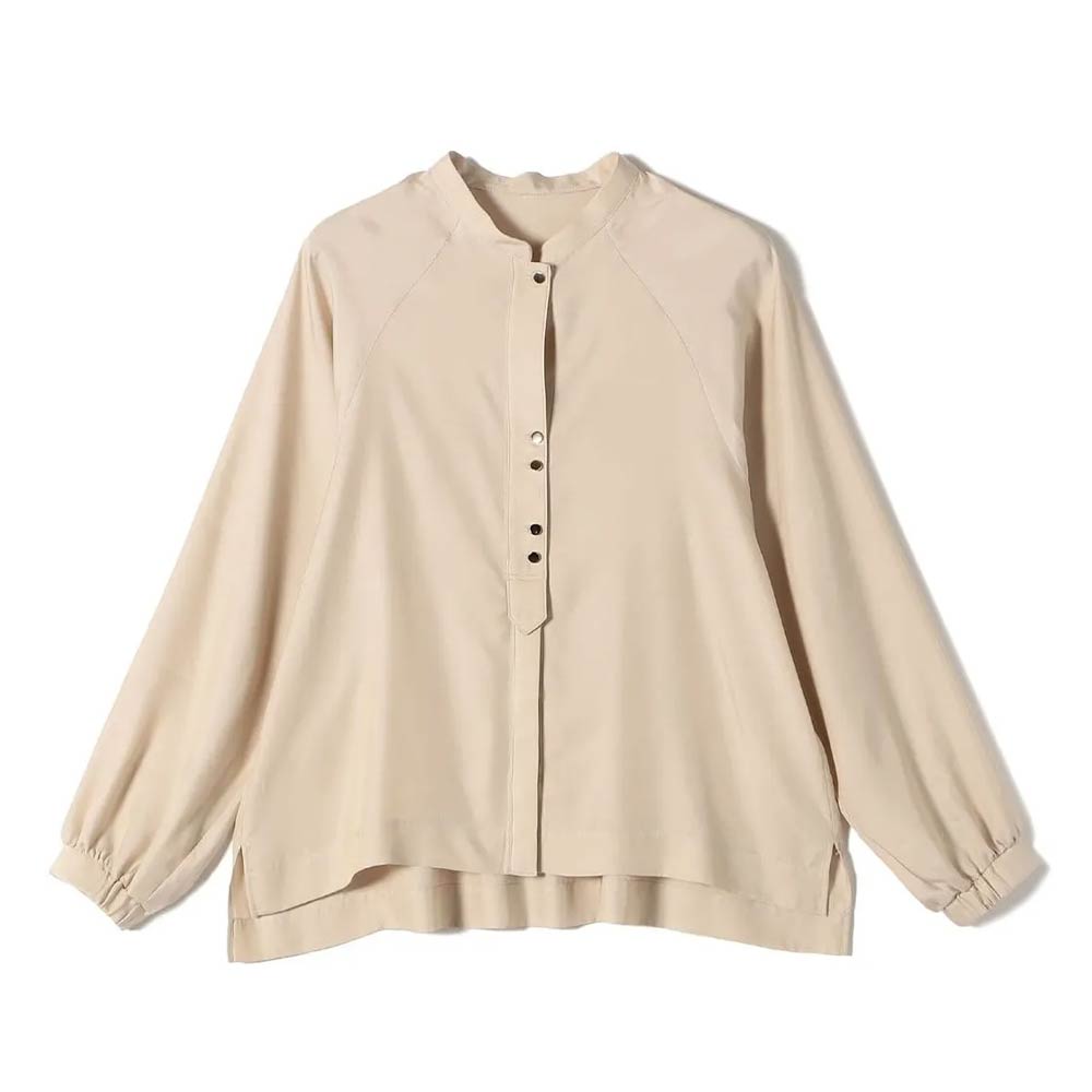 骨格ナチュラル,ブラウス,SHIPS,メタル ボタン シャンブレー ブラウス