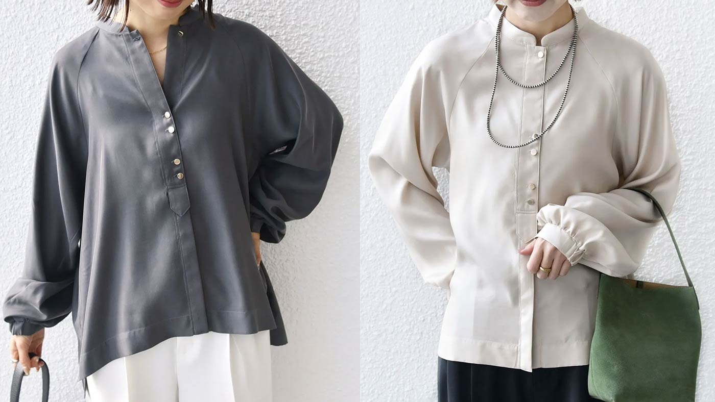 骨格ナチュラル,ブラウス,SHIPS,メタル ボタン シャンブレー ブラウス