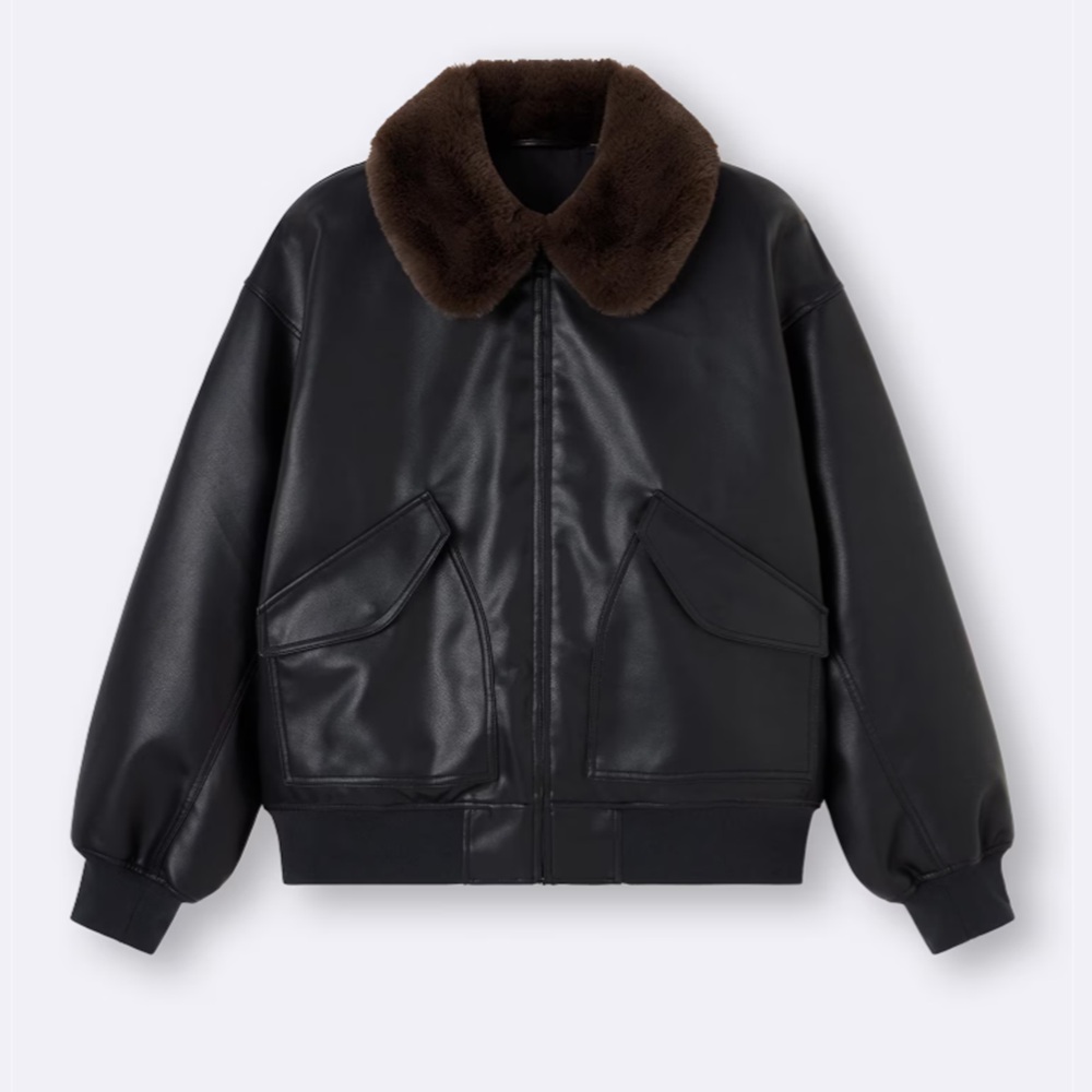 骨格ナチュラル,コート,GU,ウォームパデッドフライトジャケット,ZW COLLECTION