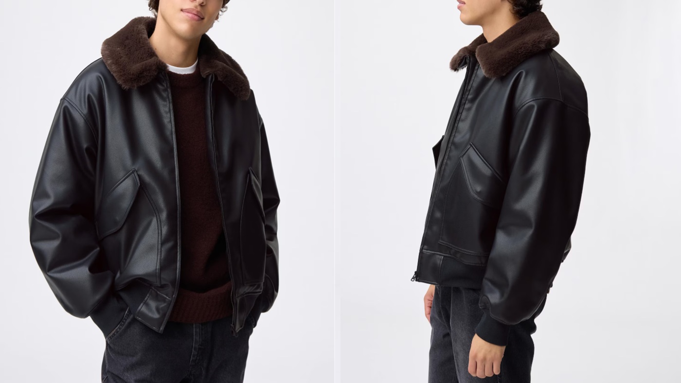 骨格ナチュラル,コート,GU,ウォームパデッドフライトジャケット