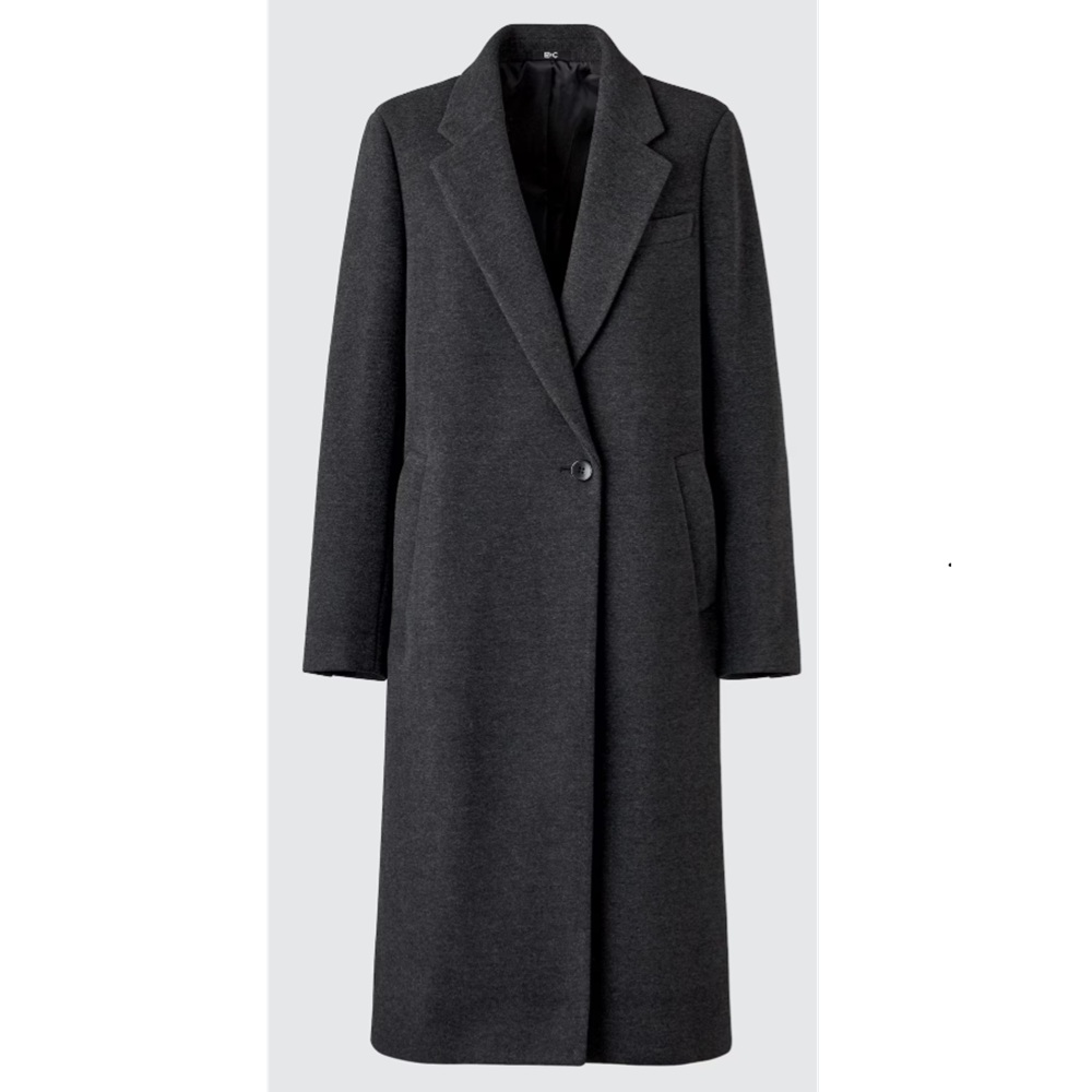 骨格ストレート,コート,UNIQLO,ユニクロ,ロングコート