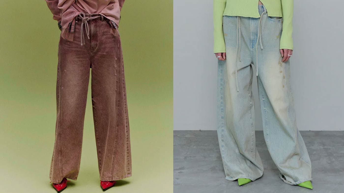 骨格ナチュラル,デニム,MAISON SECIAL,Colored Denim Pants