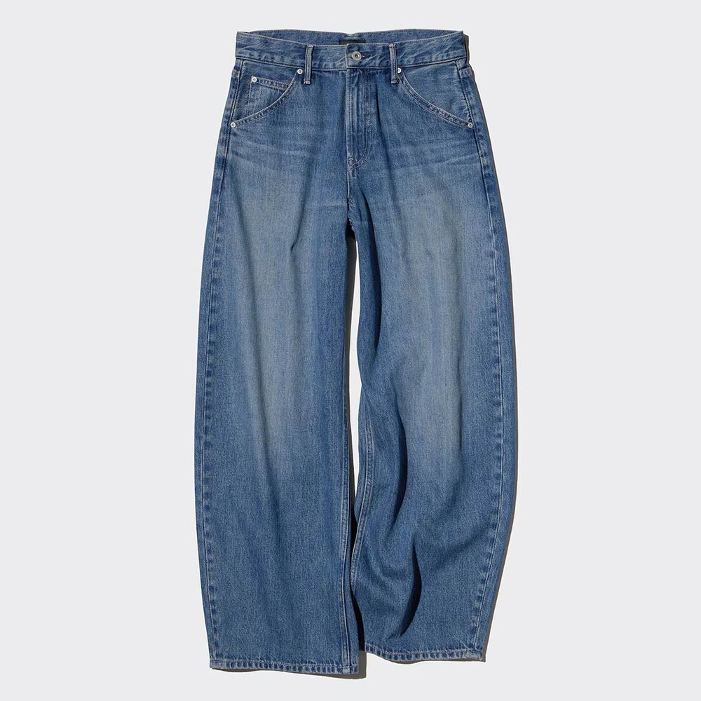骨格ナチュラル,デニム,UNIQLO,バギーカーブジーンズ
