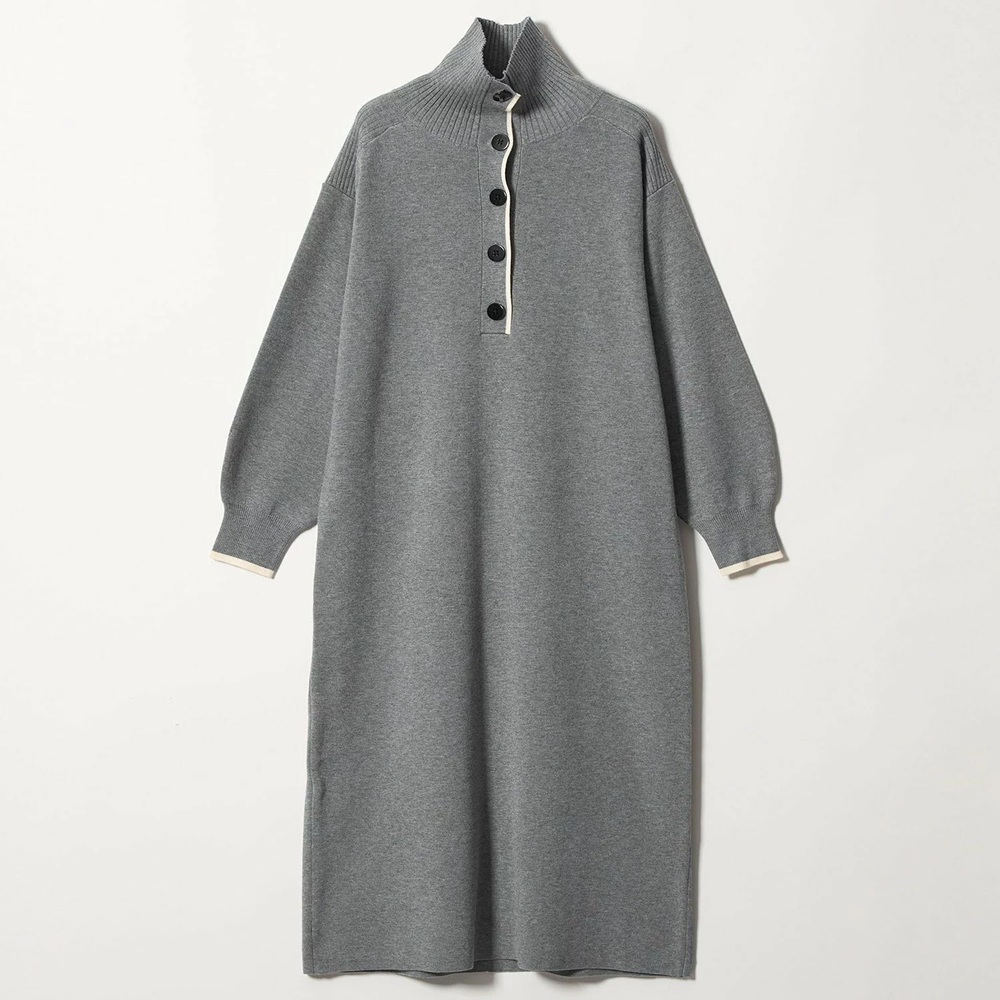 骨格ナチュラル,ワンピース,EMMEL REFINES,ハイショクライン タートルニット ワンピース