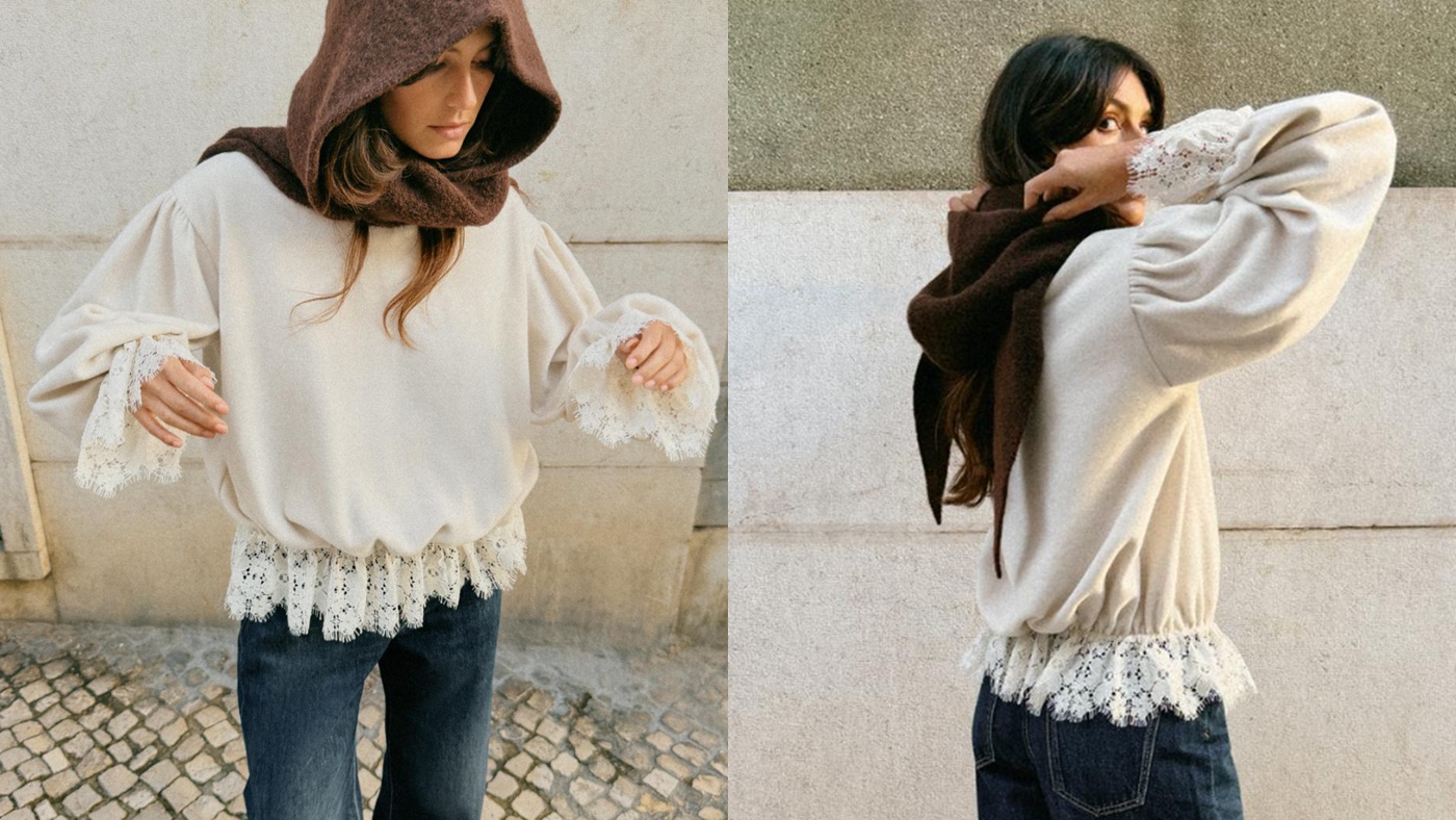 骨格ナチュラル,トップス,ZARA,ロマンティックレーストップス