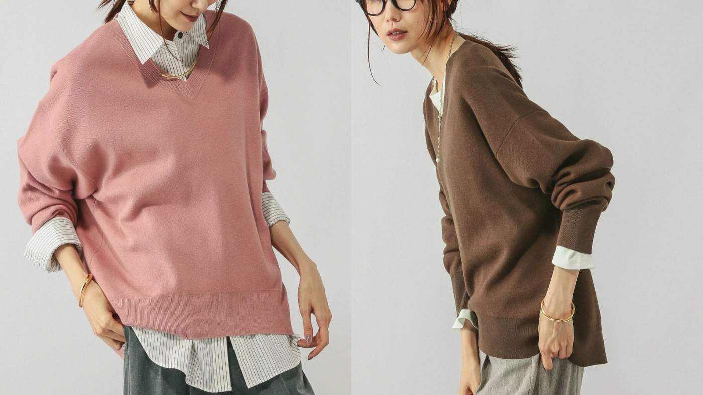 骨格ナチュラル,トップス,ZARA,スウェットライクVネックプルオーバー