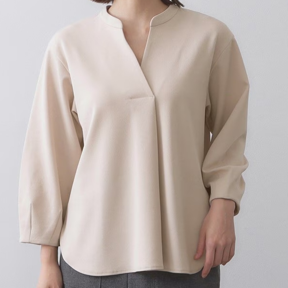 骨格ストレート,ブラウス,OPAQUE.CLIP,オペークドットクリップ,スキッパートップス