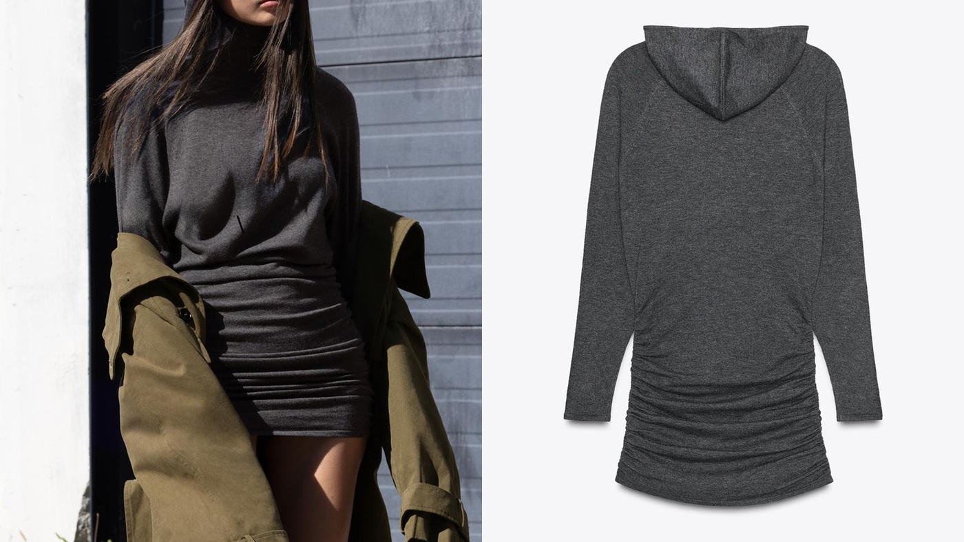 骨格ウェーブ,ワンピース,ZARA,プリーツニットワンピース