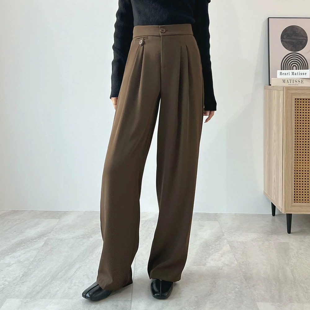 骨格ウェーブ,パンツ,Futier Land,ハイウエストツータックスラックス