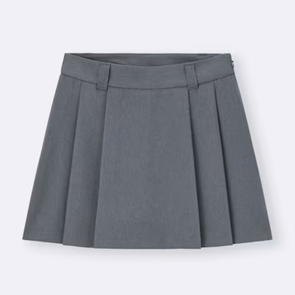 骨格ウェーブ,スカート,GU,サイドプリーツスコート