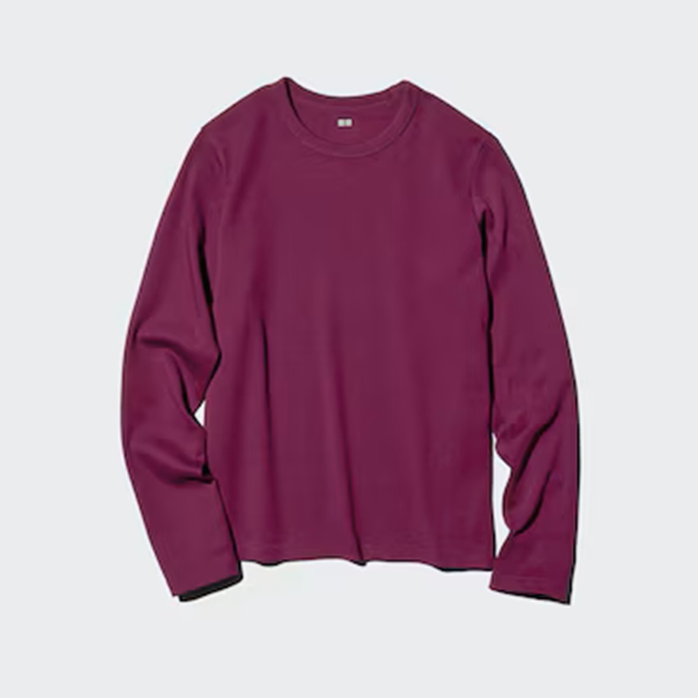 骨格ウェーブ,Tシャツ,UNIQLO,スムースストレッチコットンクルーネックT