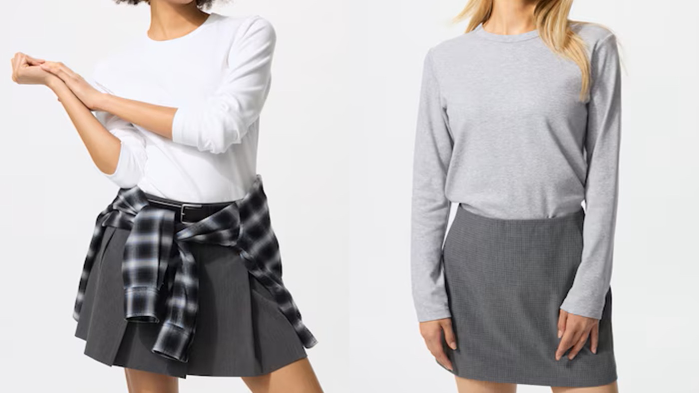 骨格ウェーブ,Tシャツ,UNIQLO,ミニT