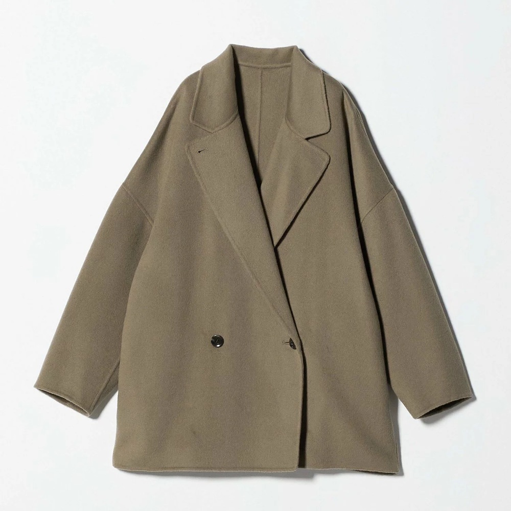 骨格ストレート,ダウン,MARW UNITED ARROWS,リバー ミドル丈 コート