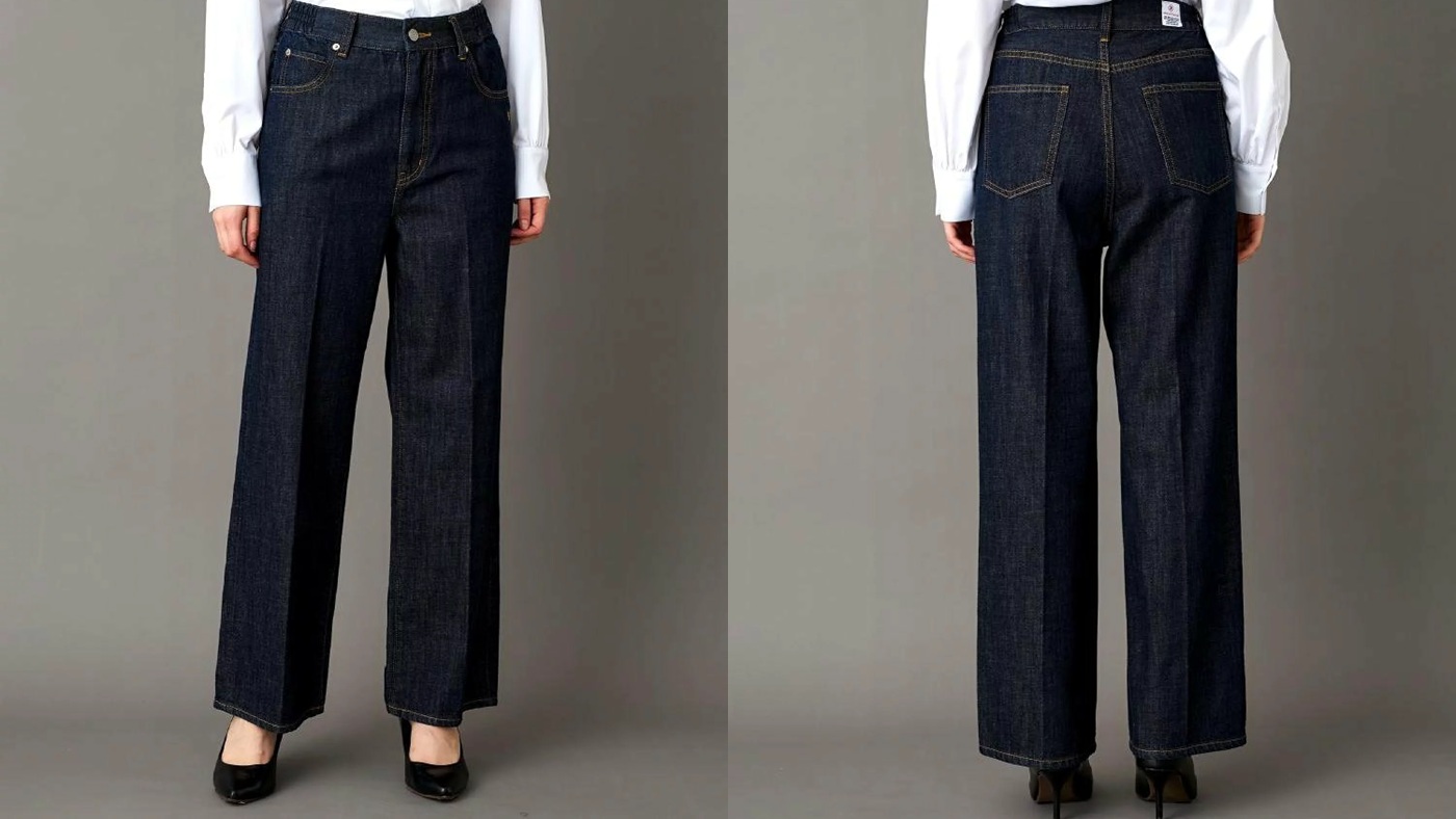 骨格ストレート,パンツ,Sonny Label,センタープレスストレートデニム