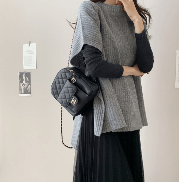 骨格ナチュラル,Naturily,ケープニット