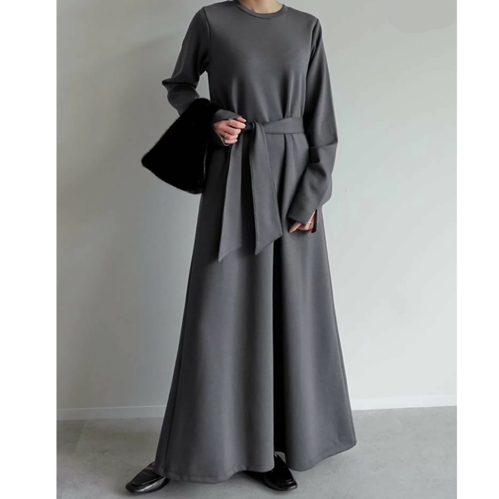 骨格ナチュラル,コート,
Re:EDIT,ライトダンボールベルト付きワンピース