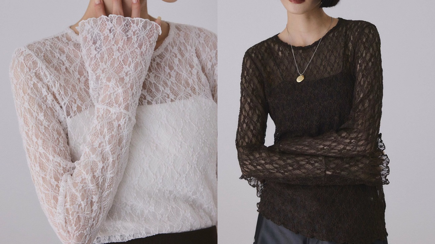 骨格ナチュラル,トップス,ADAM ET ROPE' FEMME,フレアスリーブレーストップス