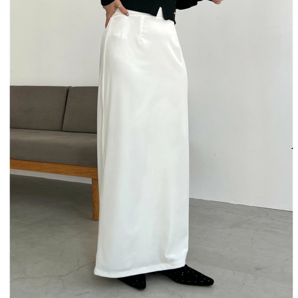 骨格ストレート,スカート,SENSE OF PLACE,UR TECH DRYLUXE,ベロアIラインスカート