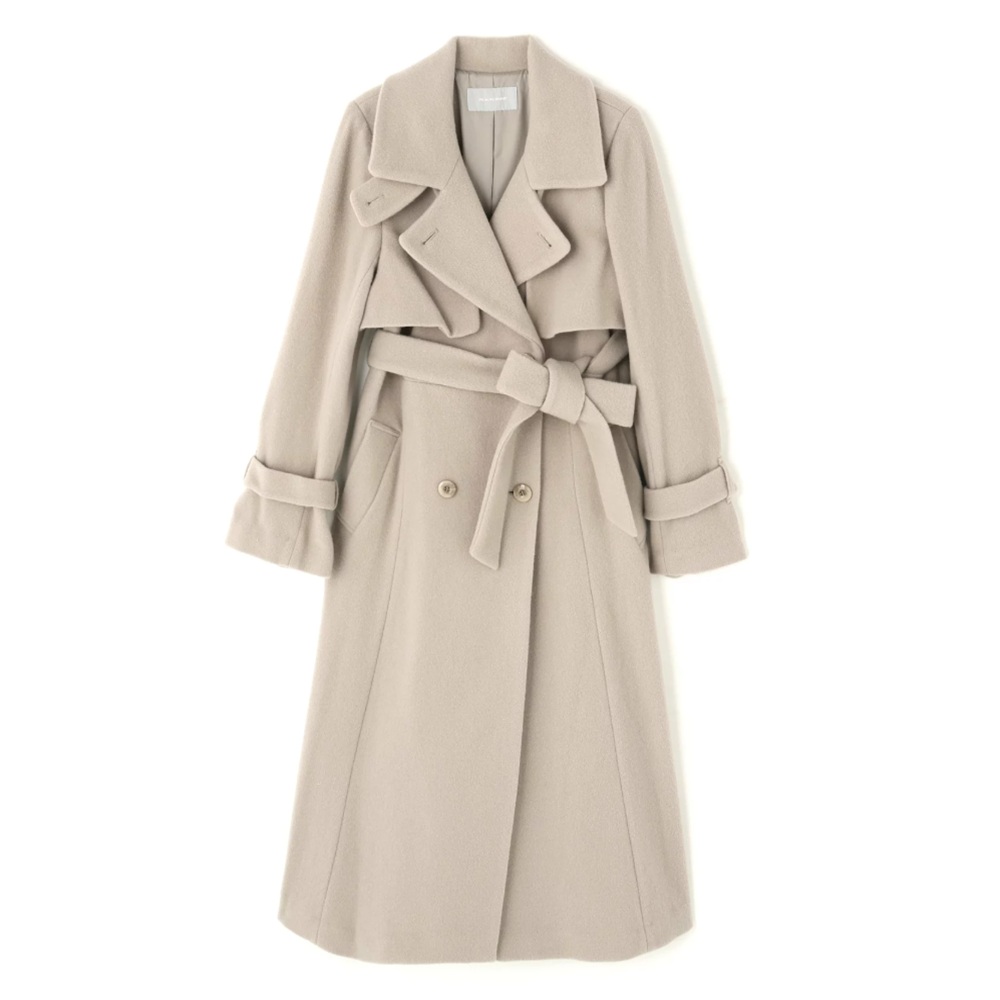 骨格ウェーブ,コート,JILL by JILL STUART,ウールレディトレンチコート