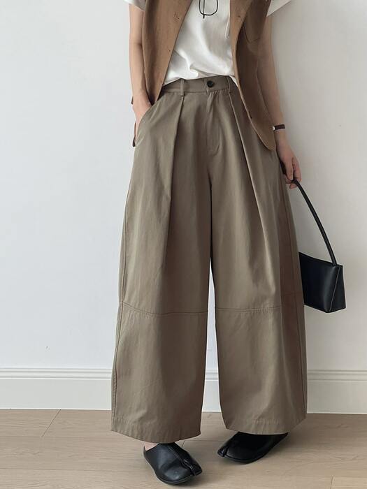 骨格ナチュラル,Naturily,ワイドレッグカジュアルパンツ