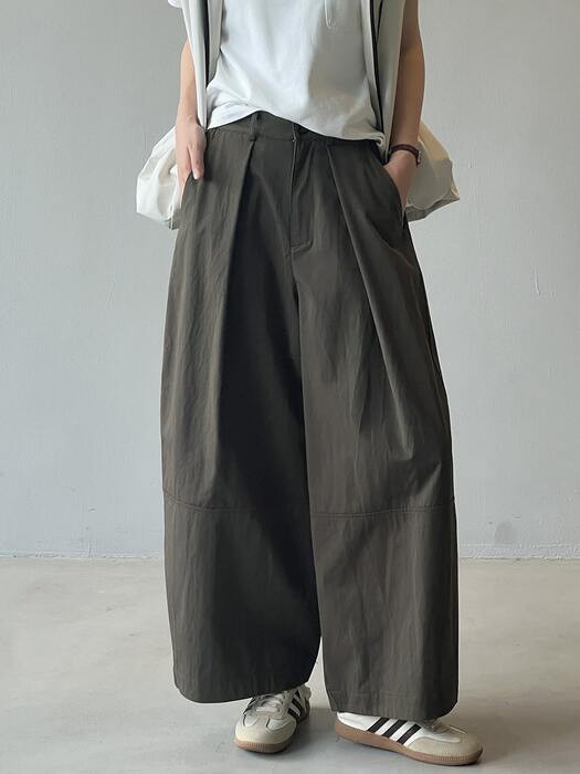 骨格ナチュラル,Naturily,ワイドレッグカジュアルパンツ